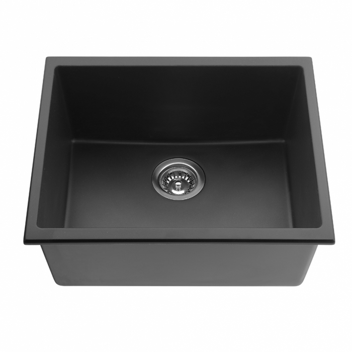 Quartz Top/Undermount Kitchen Sink - 543mm Matte Black