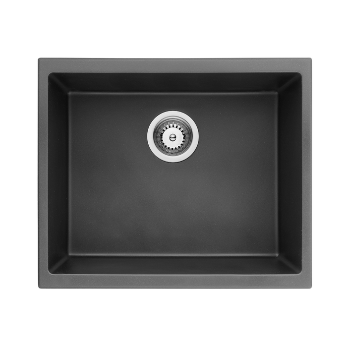 Quartz Top/Undermount Kitchen Sink - 543mm Matte Black