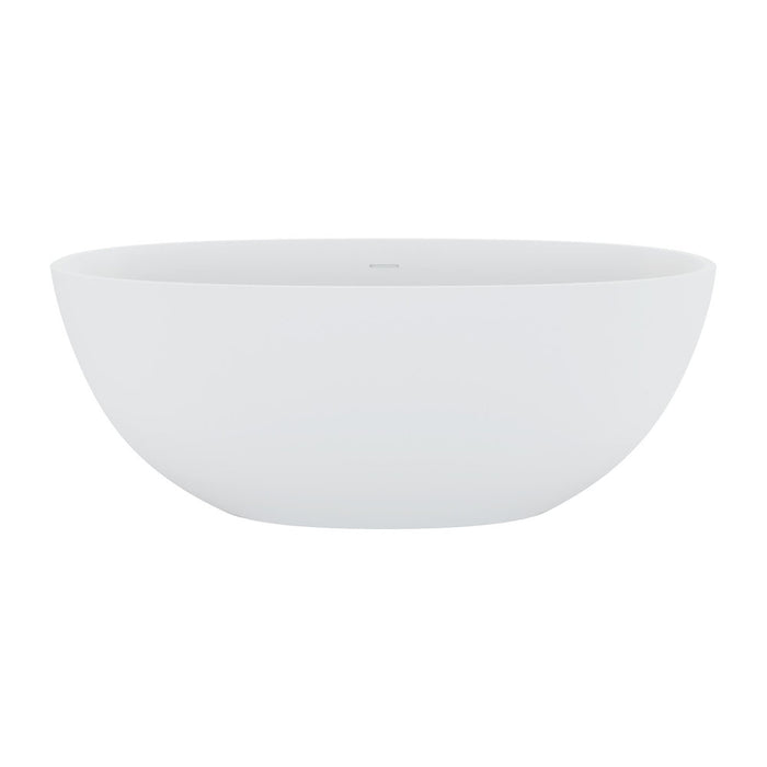 Sasso Solid Surface Bath - Matte White