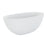 Sasso Solid Surface Bath - Matte White