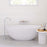 Sasso Solid Surface Bath - Matte White