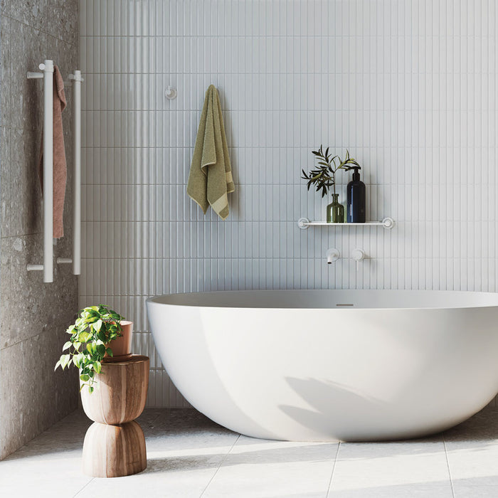 Sasso Solid Surface Bath - Matte White