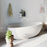 Sasso Solid Surface Bath - Matte White