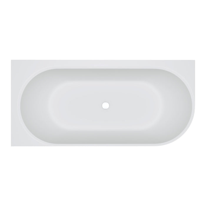 Matta Solid Surface Corner Bath -  1700mm