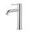 Star Mini Mid-Rise Basin Mixer Curved Spout - Brushed Chrome