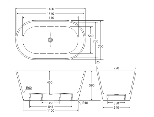 Austin Freestanding Acrylic Bath