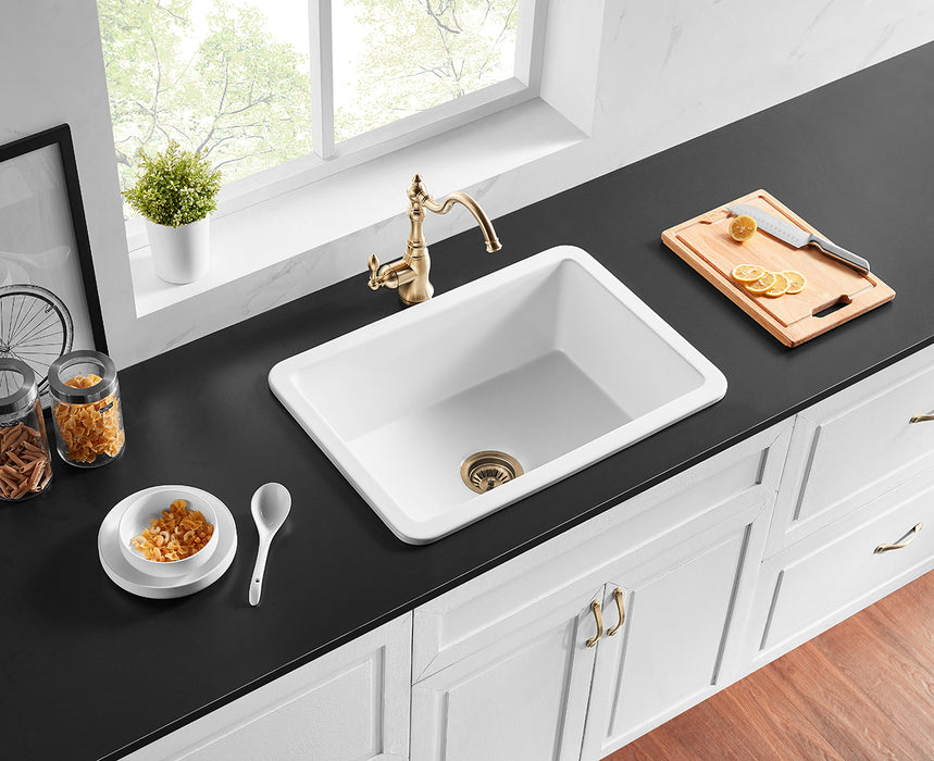 Camden Fireclay Sink White 677mm