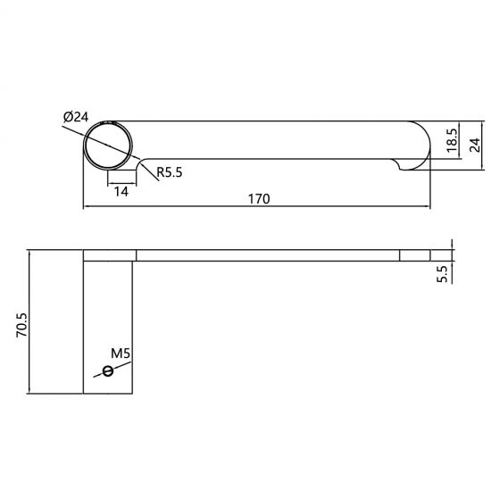 RUSHY Chrome Toilet Paper Holder