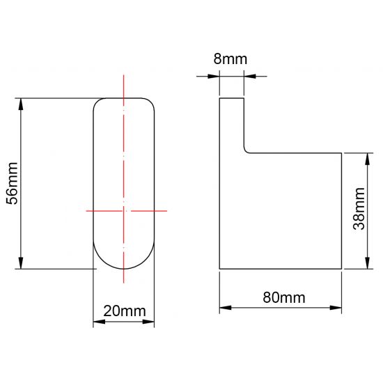 AU Series Gun Metal Grey Round Robe Hook