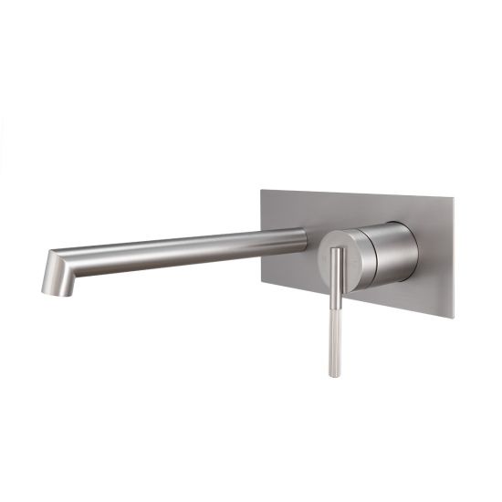 CADDENCE Series Brushed Nickel Wall Mixer with Spout