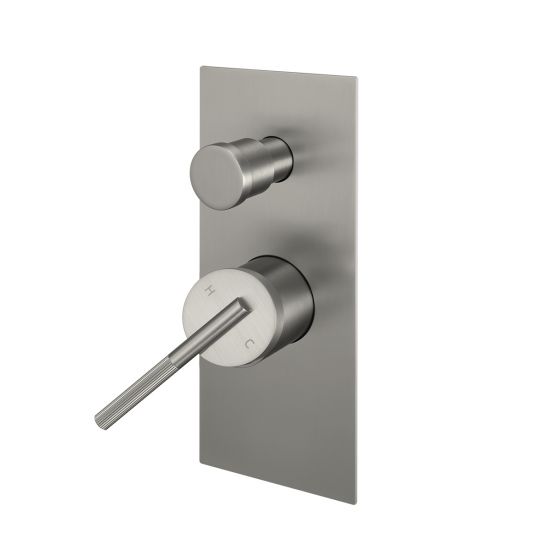 CADDENCE Series Brushed Nickel Wall Mixer with Diverter