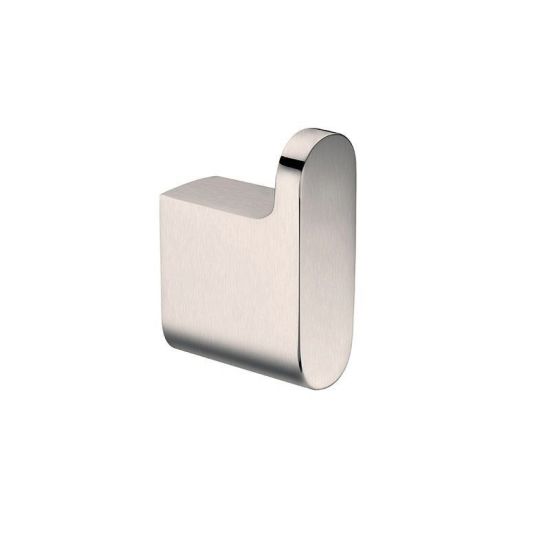 AU Series Brushed Nickel Round Robe Hook