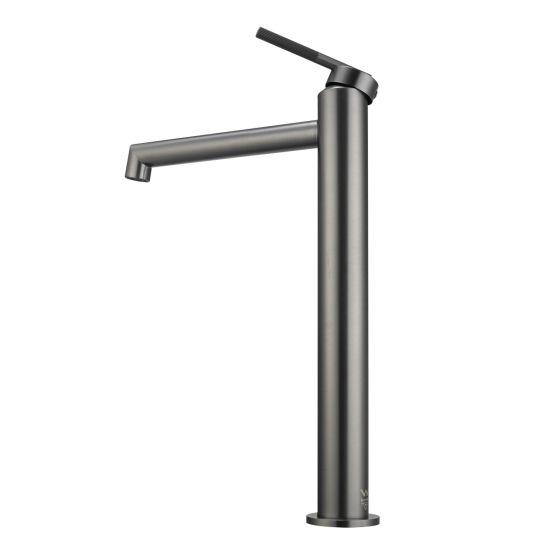 CADDENCE Series Brushed Gun Metal Grey Tall Basin Mixer