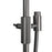 CADDENCE Series Brushed Gun Metal Grey Shower Rail without Handheld Shower