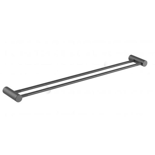 CADDENCE Series Brushed Gun Metal Grey Double Towel Rail 800mm