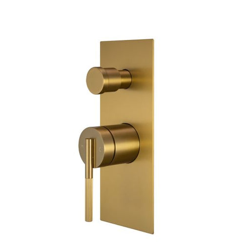 CADDENCE Series Brushed Yellow Gold Wall Mixer with Diverter (Copy)