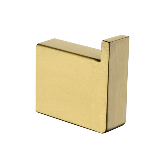 IVANO Series Square Brushed Brass Robe Hook