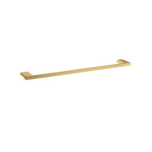 AU Series Brushed Brass Single Towel Rail 600mm