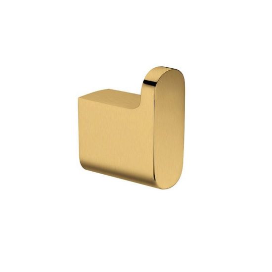 AU Series Brushed Brass Round Robe Hook