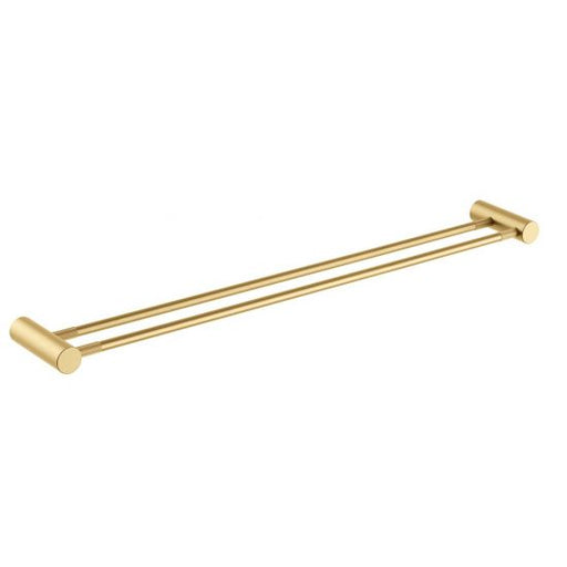 CADDENCE Series Brushed Brass Double Towel Rail 800mm