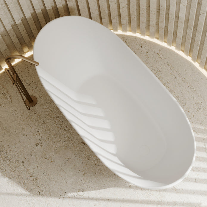 Vita High Rise Bathtub Matte White