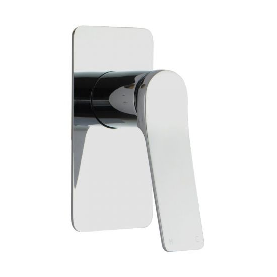 RUSHY Square Chrome Built-in Shower Mixer