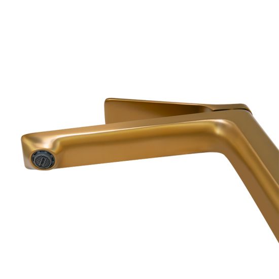 RUSHY Series Brushed Brass Tall Basin Mixer