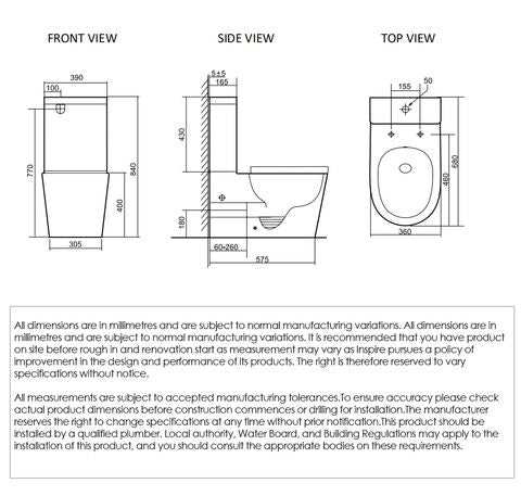 Alzano Rimless Toilet Suite