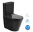 Radiant Toilet Suite Slim Seat - Matte Black