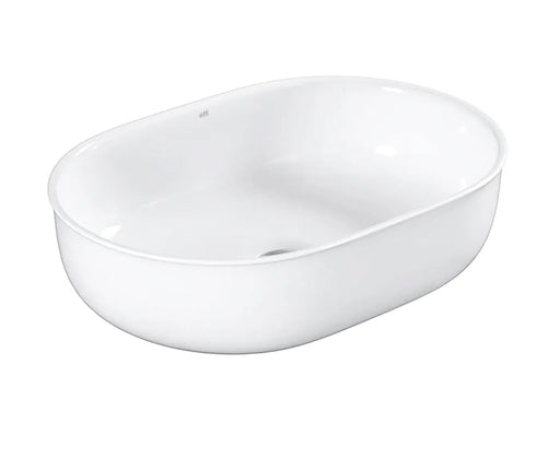 BRONTE OVAL 500X350X130 GLOSS WHITE BASIN