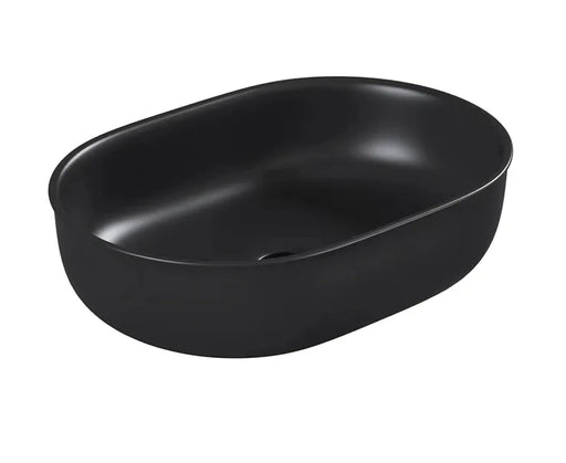 BRONTE OVAL 500X350X130 MATTE BLACK BASIN