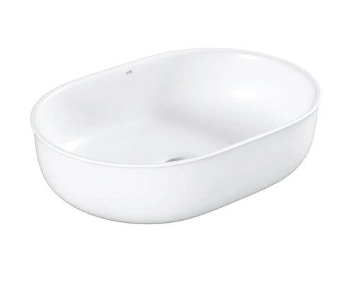 BRONTE OVAL 500X350X130 MATTE WHITE BASIN