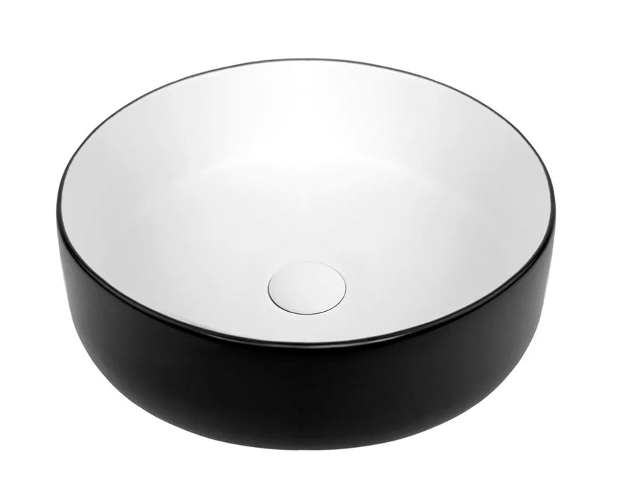 ARTIS 88 355X355X120 MATTE BLACK & MATTE WHITE BASIN