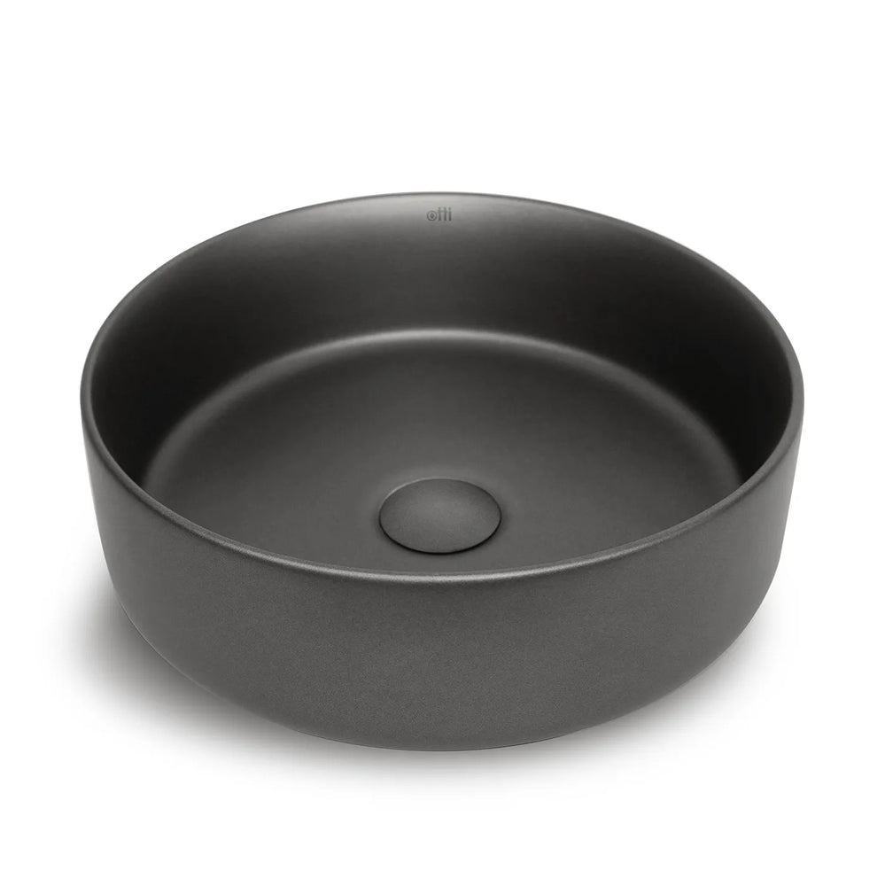 RADIUS ROUND 360X360X115 GUN METAL BASIN