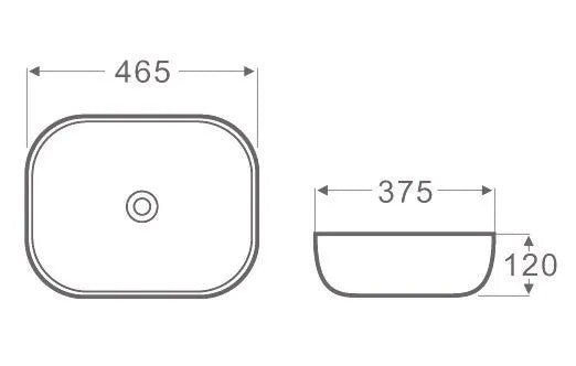 ARTIS 98 465X375X120 OVAL BASIN