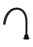 Round Gooseneck High-Rise Swivel Hob Spout - Matte Black