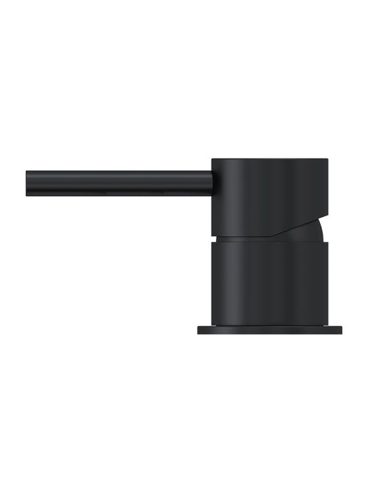 Round Deck Mounted Mixer - Matte Black