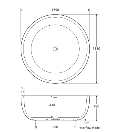 Shinto Solid Surface Bath