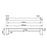 RUSHY Chrome Double Towel Rail 800mm