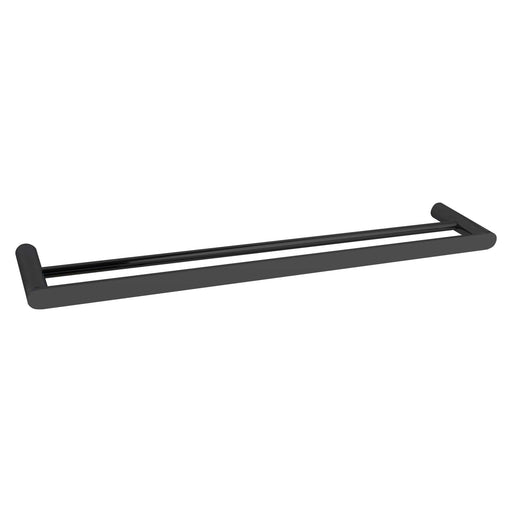 RUSHY Black Double Towel Rail 800mm