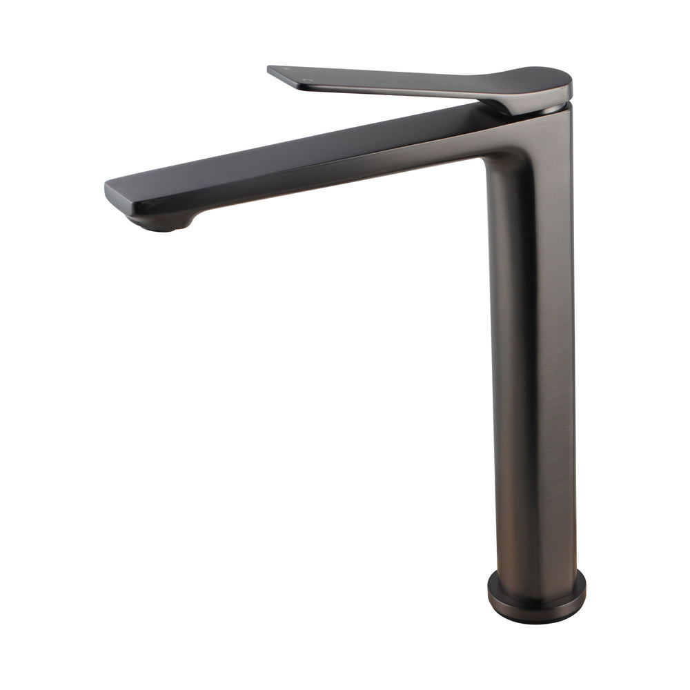 RUSHY Brushed Gun Metal Grey Tall Basin Mixer