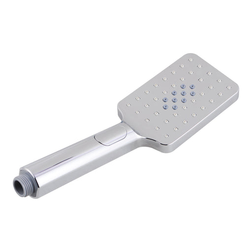 Square 3 Functions Chrome Rainfall Handheld Shower Head