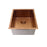 Coloured Single Bowl Sink 26L - Copper