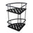 Matte Black Stainless Steel 2 Tier Shower Caddy Shelf