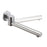 LUCID PIN Round Chrome Bathtub/Basin Swivel Wall Spout