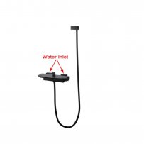 Square Black Handheld Shower With Spout Mixer Diverter