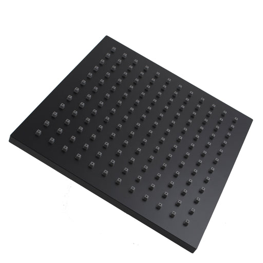 8" Square Black ABS Rainfall Shower Head