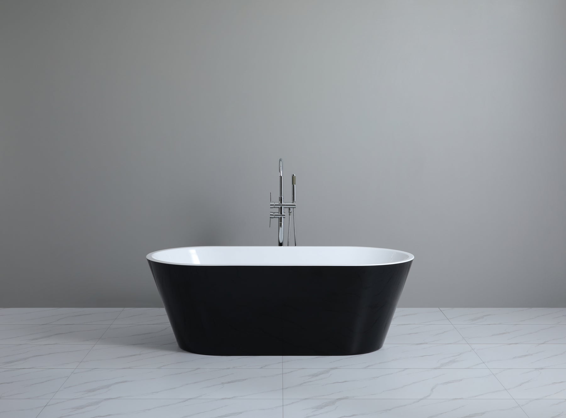 Ovia 1700 Gloss Black & White Bath