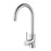 Round Brushed Nickel Kitchen Sink Mixer Tap