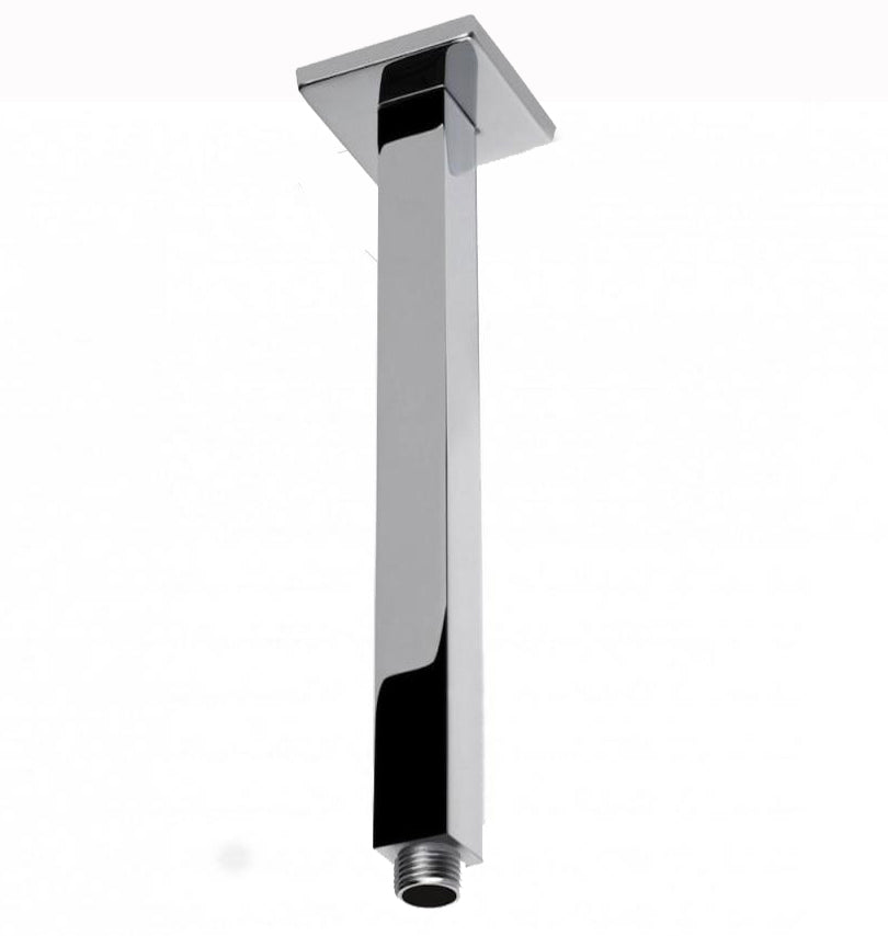 Square Chrome Ceiling Shower Arm 600mm